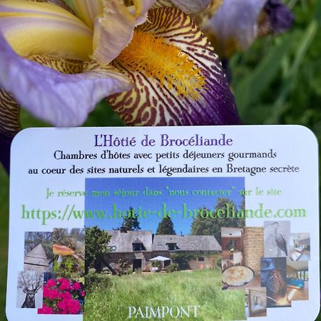 L'Hotie De Broceliande, Au Coeur Des Sites Naturels Et Legendaires Paimpont Ngoại thất bức ảnh